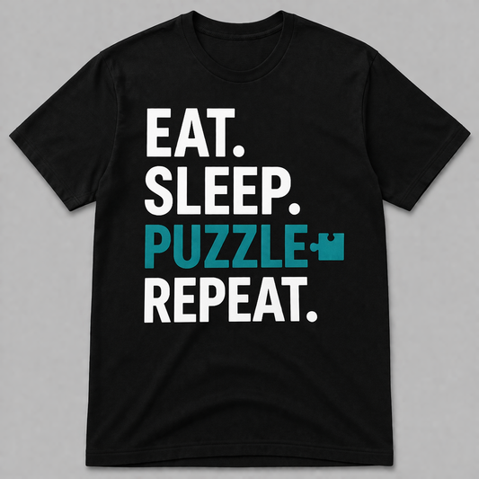 [PREORDER] EAT. SLEEP. PUZZLE. REPEAT. - DOPE SHIRT