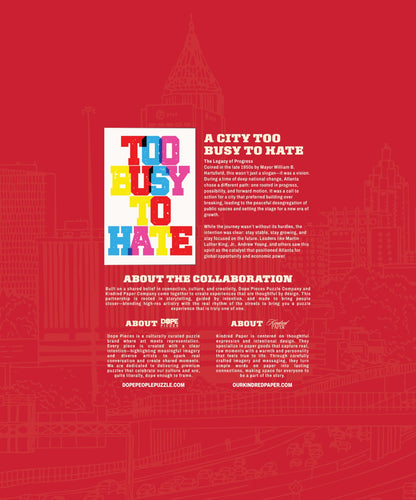 Limited Edition Too Busy to Hate 200 Piece Puzzle